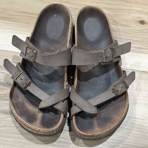 Birkenstock Mayari Buckle Slides Sandals Women’s (36) 5.5